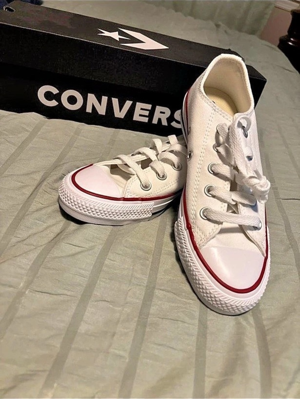 Converse Chuck Taylor All Star Ox Optical White Sneakers US 5